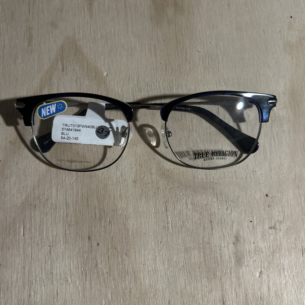 True Religion T013 Blue Optical Frames 54-20-145 Msrp 114